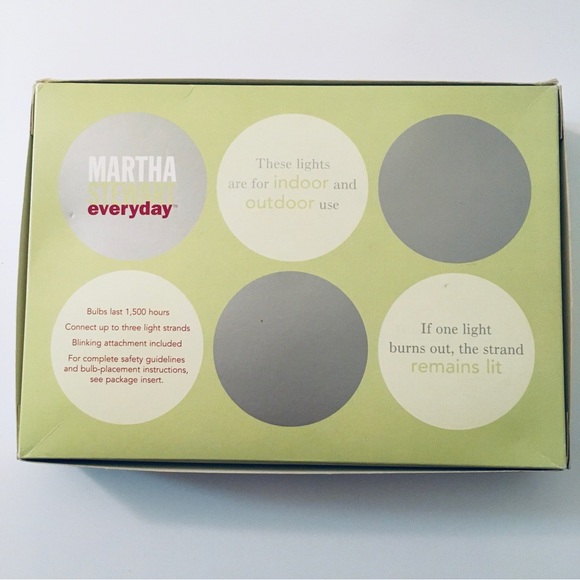 Rare Martha Stewart Everyday Clear Star Flower String Lights 16.1 feet 35 Lights - Picture 4 of 16